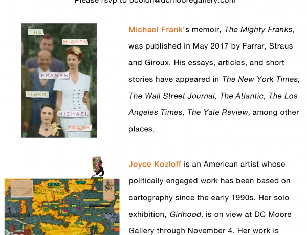 The Voyage Out: Michael Frank in Conversation with Joyce Kozloff