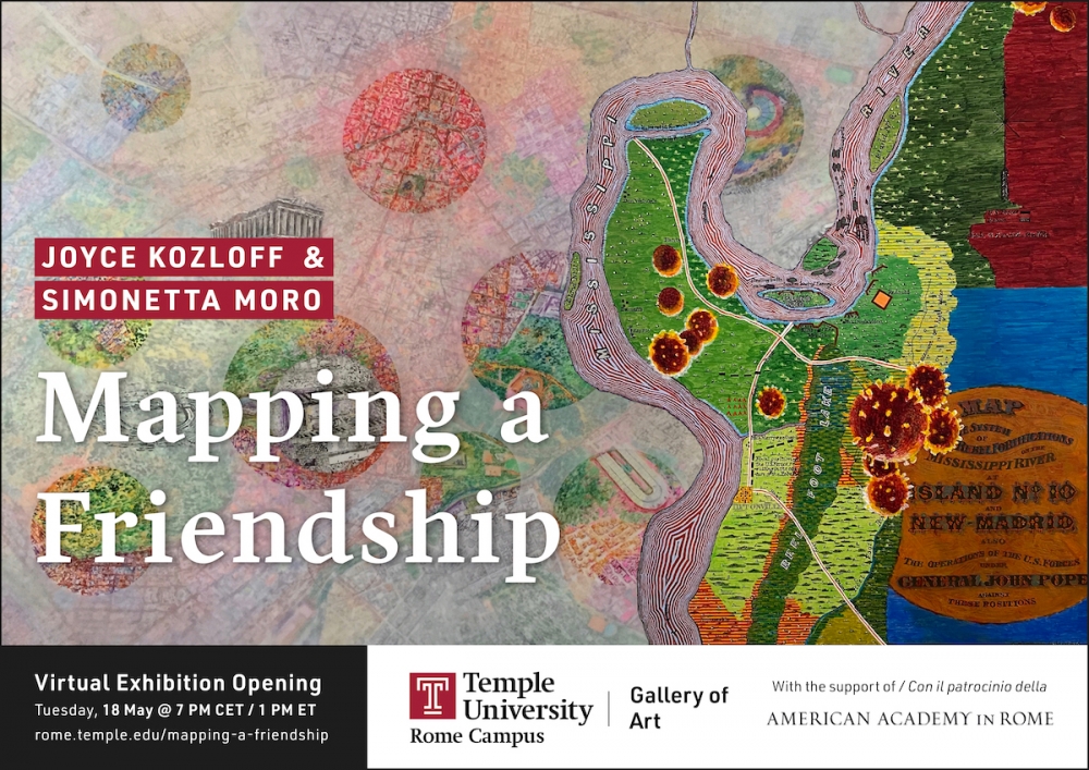Virtual Gallery Opening: Mapping a Friendship, Joyce Kozloff and Simonetta Moro