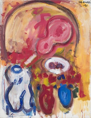 Still Life with Guitar, Torso, and Two Vases, 1971